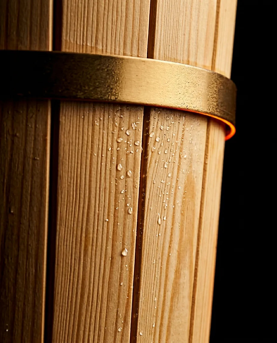 Wooden Sauna Bucket with Ladle – for Steam and Water in Your Home Sauna – product image 4