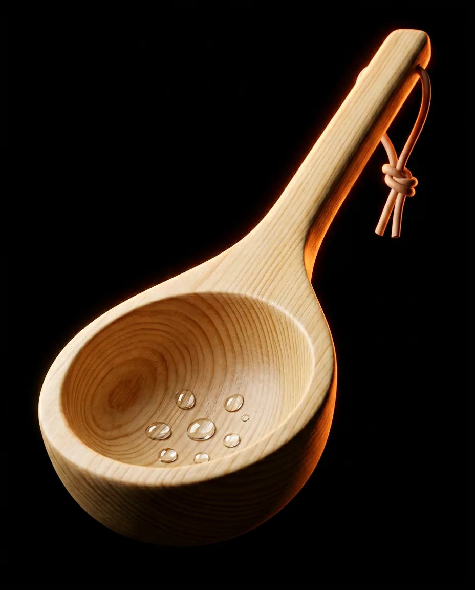 Wooden Sauna Bucket with Ladle – for Steam and Water in Your Home Sauna – product image 5