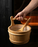 Wooden Sauna Bucket with Ladle – for Steam and Water in Your Home Sauna – product image 10