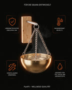 Stainless Steel Sauna Aroma Bowl – for Essential Oils, Herbs and Salt Crystals – product image 9