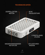 Nail table dust collector – brushless dust extraction with filter – product image 7