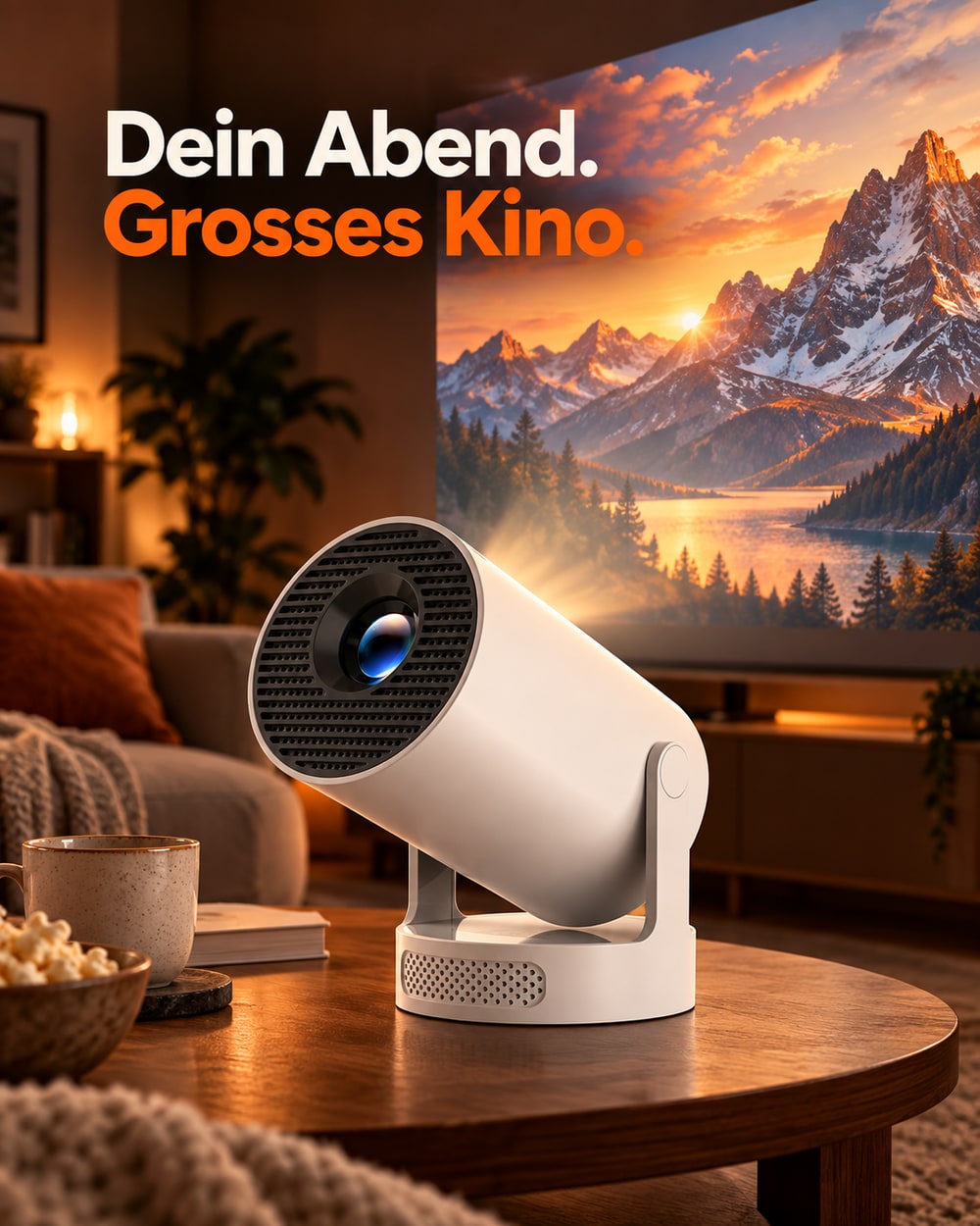 Mini projector – movie night at home