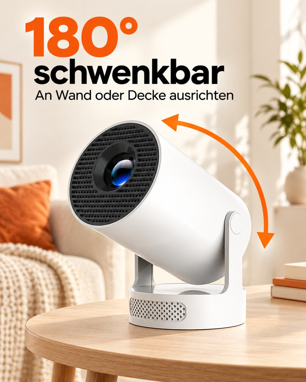Mini projector – swivelling stand
