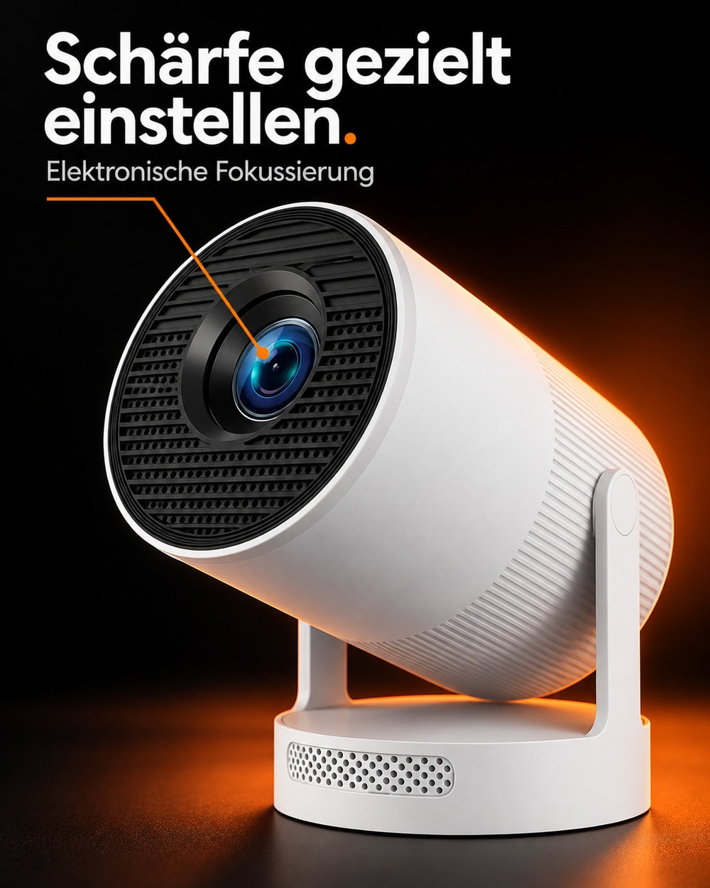 Mini projector – electronic focus