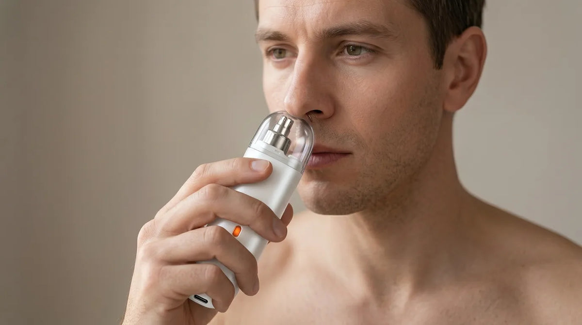 Nose hair trimmer with LED display – cordless precision for nose and ears – product image 9