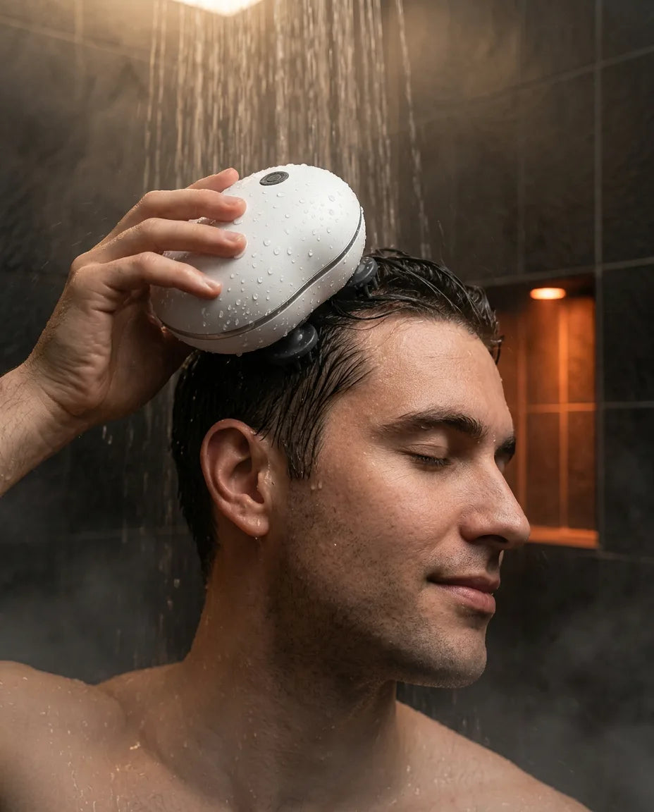 Electric scalp massager – handheld, with multiple settings for your scalp and relaxation – product image 3