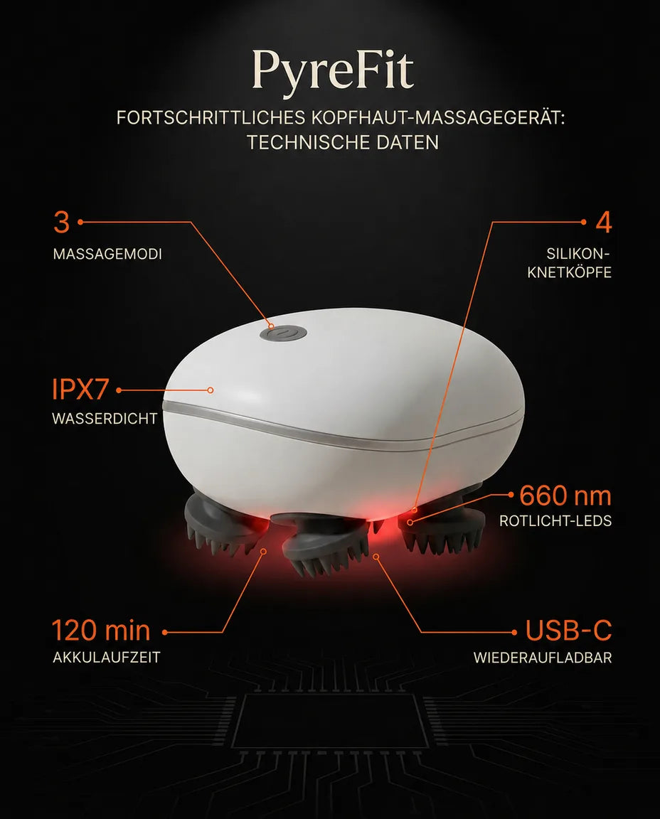 Electric scalp massager – handheld, with multiple settings for your scalp and relaxation – product image 7