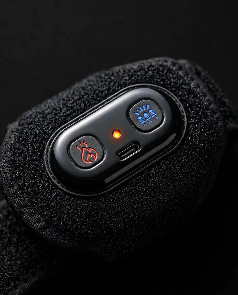 LED red light wrist band – control buttons on the band