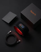 LED red light wrist band – band with cable and packaging