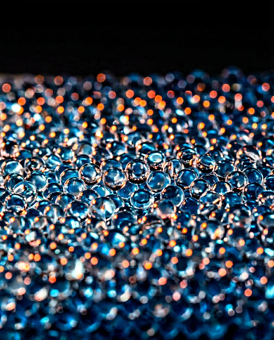 Flexible hot and cold gel pack – close-up of the gel beads