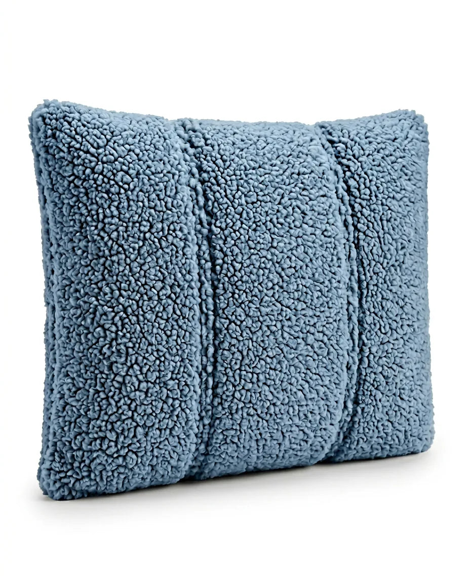 Coussin lombaire à housse sherpa – soutien du dos pour le bureau, le sofa et le lit – image du produit 7