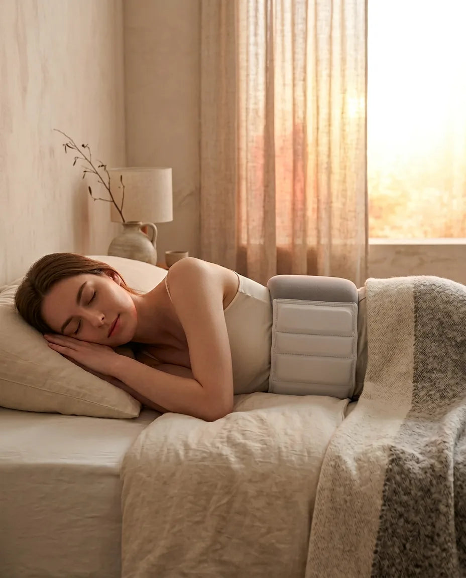Oreiller lombaire pour dormeurs sur le côté – soutien réglable pour le bas du dos – image du produit 2