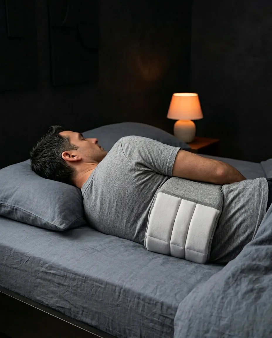 Oreiller lombaire pour dormeurs sur le côté – soutien réglable pour le bas du dos – image du produit 3