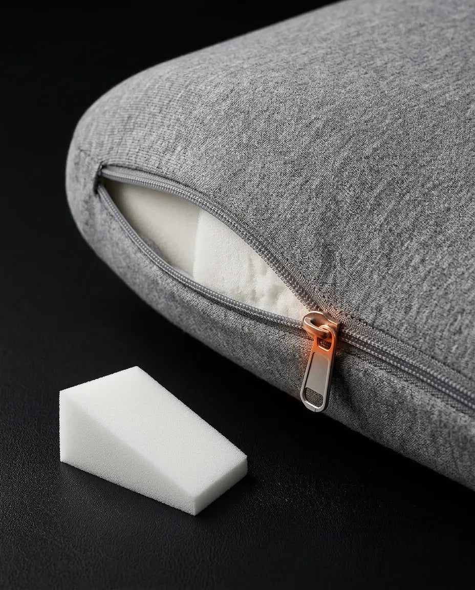 Oreiller lombaire pour dormeurs sur le côté – soutien réglable pour le bas du dos – image du produit 6