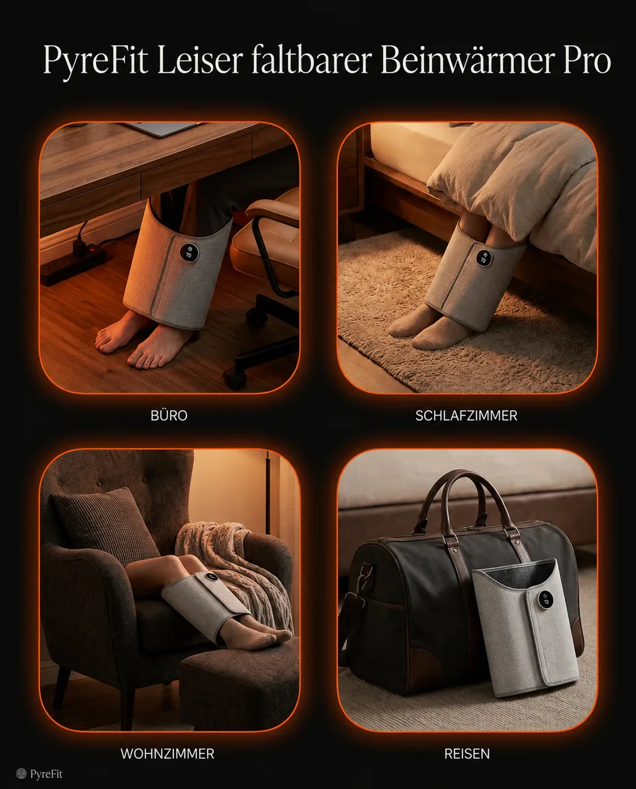 Foldable foot warmer in the office, bedroom, living room and while travelling