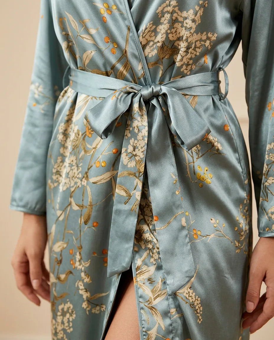 Women's Satin Robe – Lightweight Lounge Robe for Mornings and Evenings – product image 5