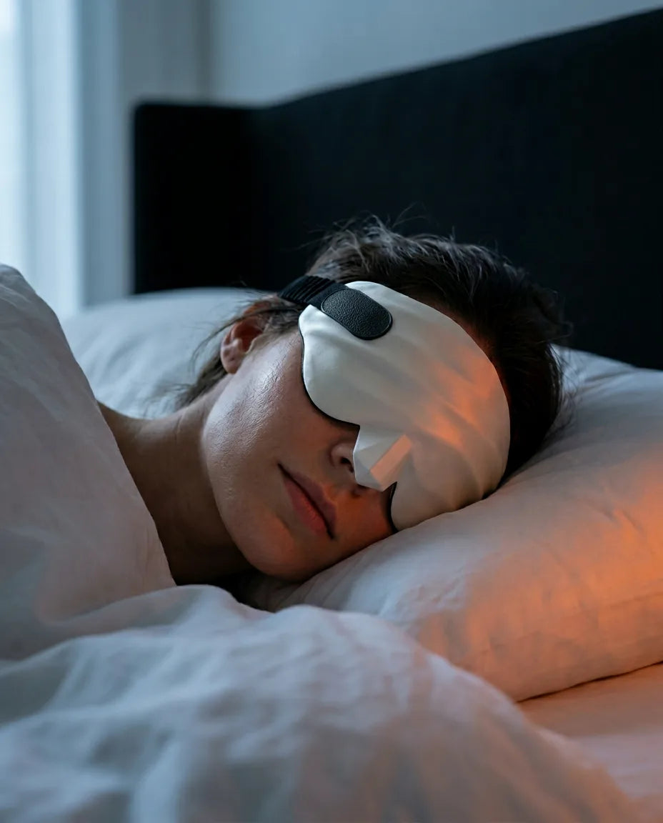 Masque de sommeil en soie de mûrier – profilé pour une obscurité totale et un sommeil profond – image du produit 3