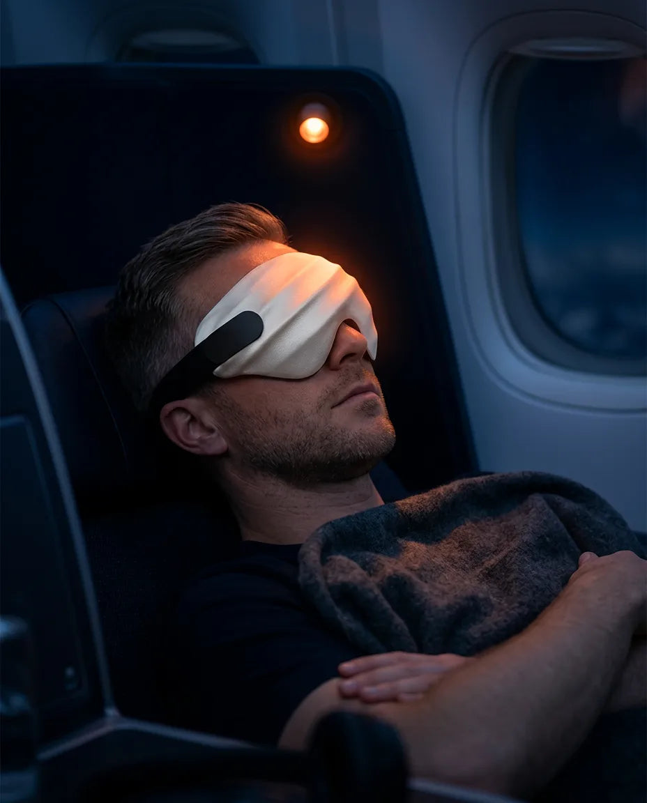 Masque de sommeil en soie de mûrier – profilé pour une obscurité totale et un sommeil profond – image du produit 4