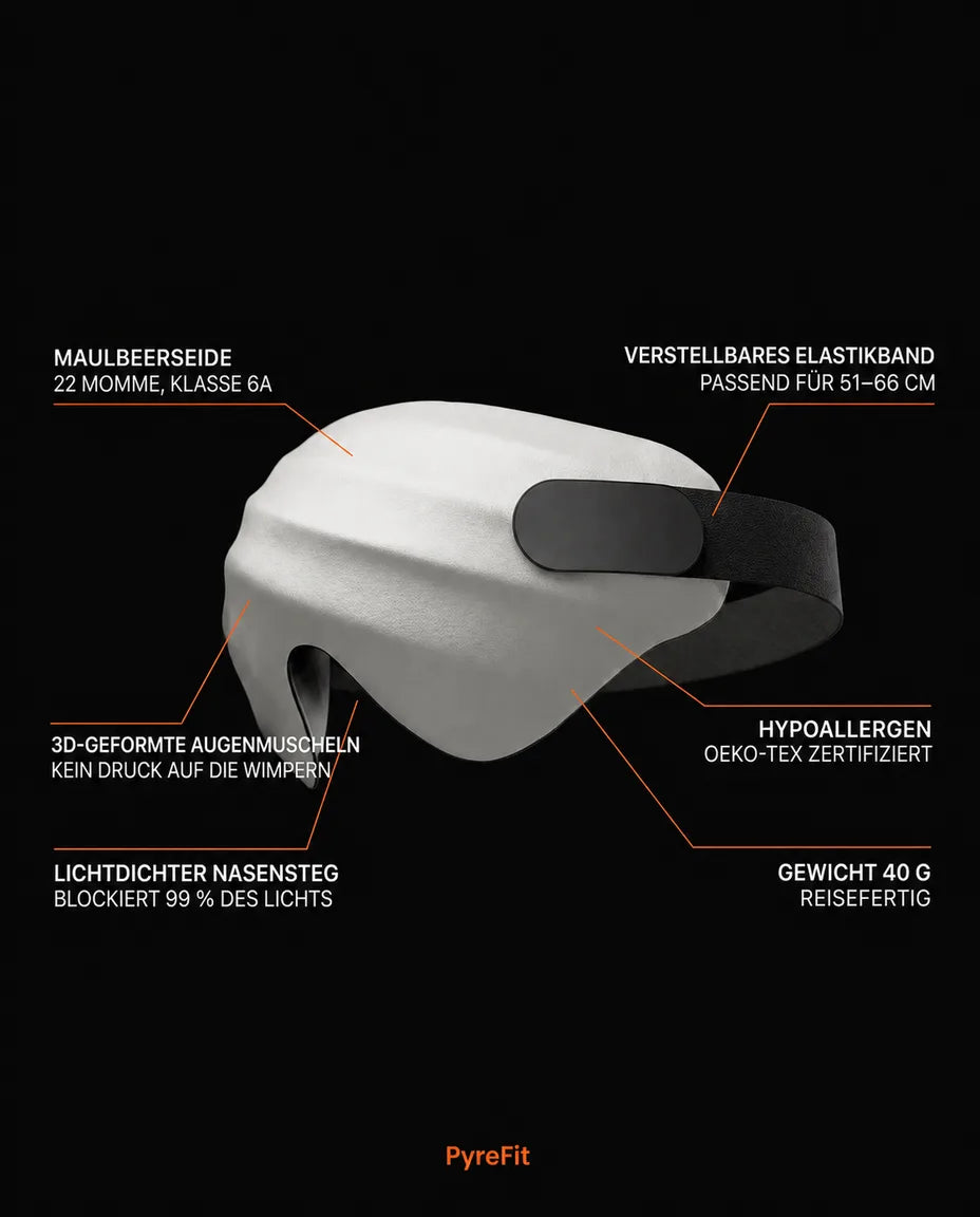 Mulberry silk sleep mask – contoured for full blackout and deep sleep – product image 9