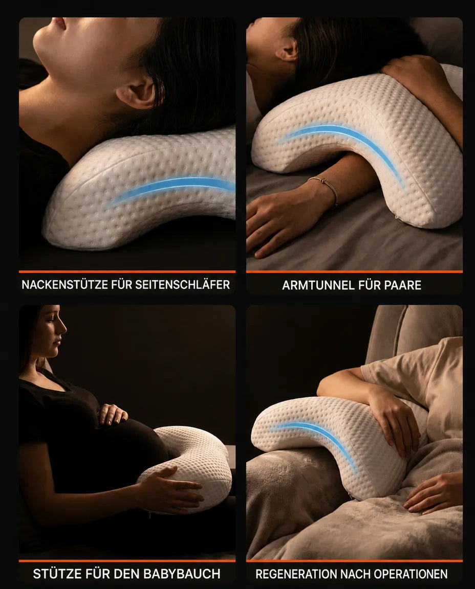 U-Shaped Side Sleeper Pillow – Full Body Pillow for Head, Back, Hips and Knees – product image 9