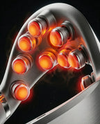 Neck massager with heat – close-up of the massage heads