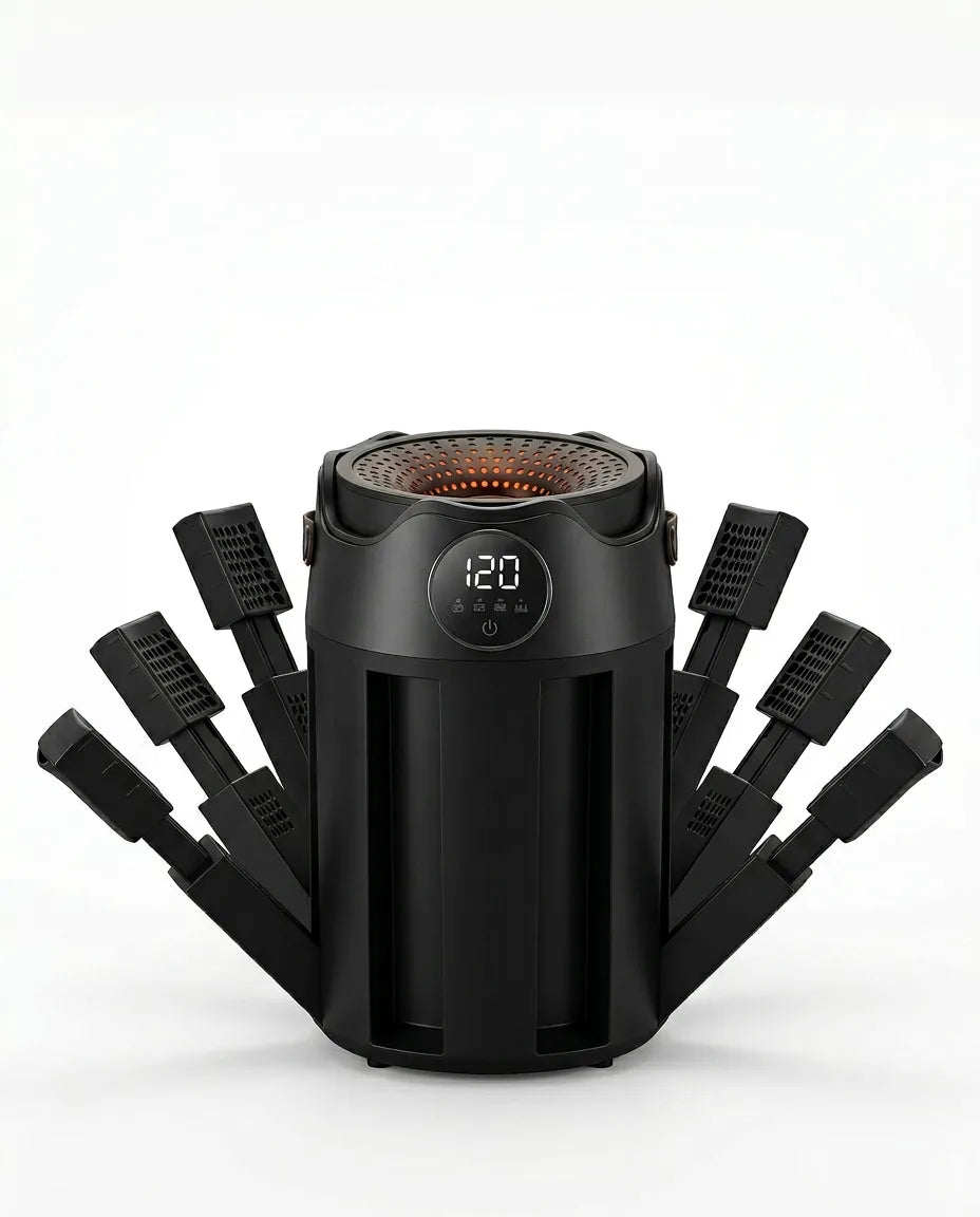 Shoe Dryer for Boots and Sneakers – Foldable with Six Arms for Several Pairs – product image 1