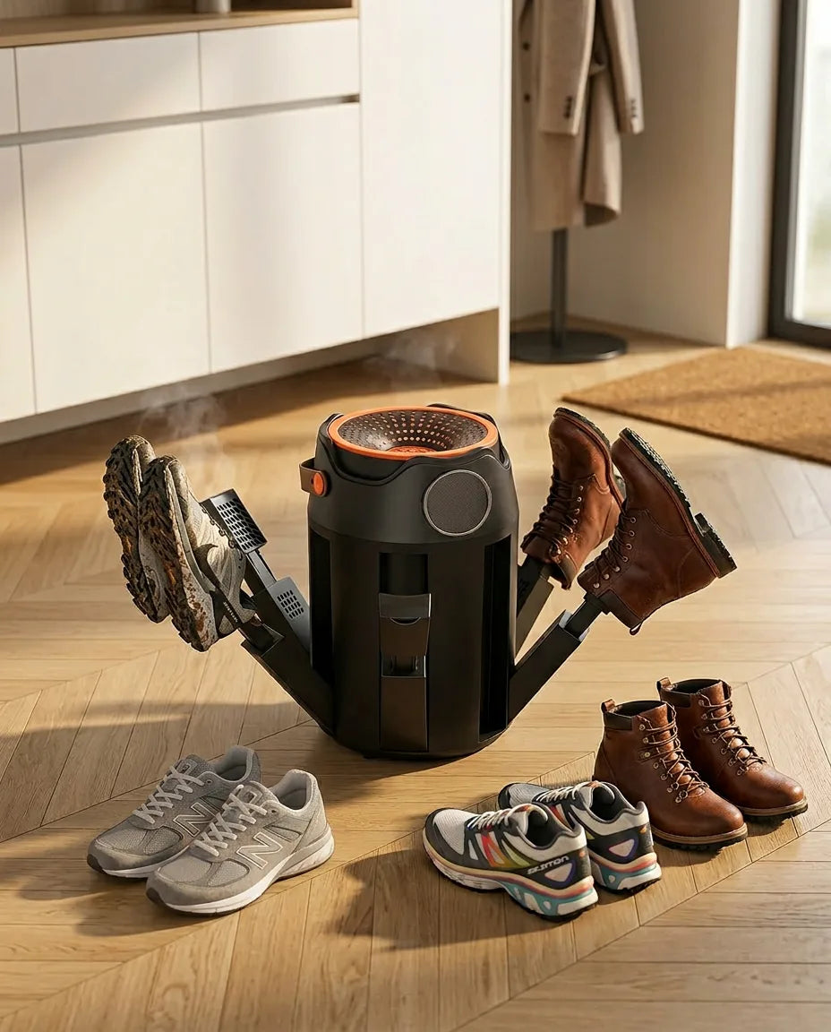 Shoe Dryer for Boots and Sneakers – Foldable with Six Arms for Several Pairs – product image 2