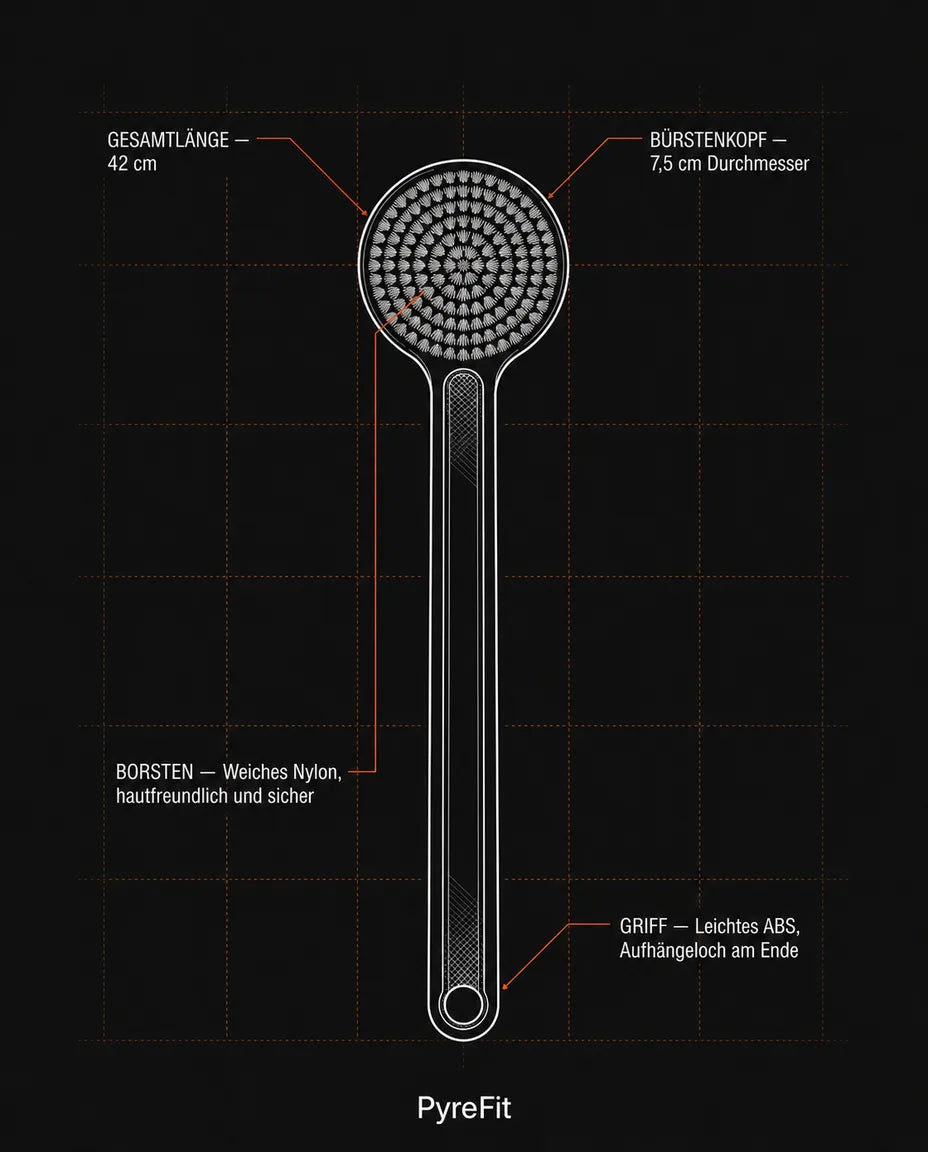 Soft-Bristle Body Brush – Gentle Exfoliation With a Long Handle for Your Back – product image 6