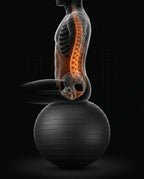 Exercise ball with pump – core training, balance and active sitting, burst-resistant – product image 14