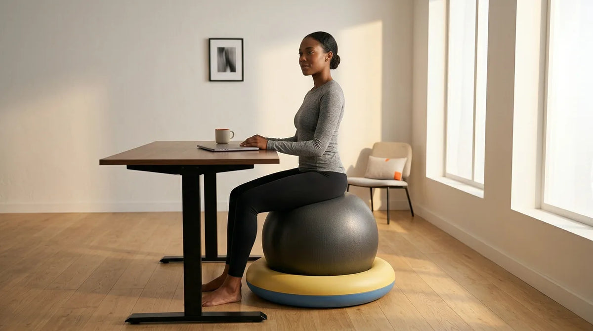 Exercise Ball Stand Ring – Keeps Your Ball Chair Securely in Place – product image 2