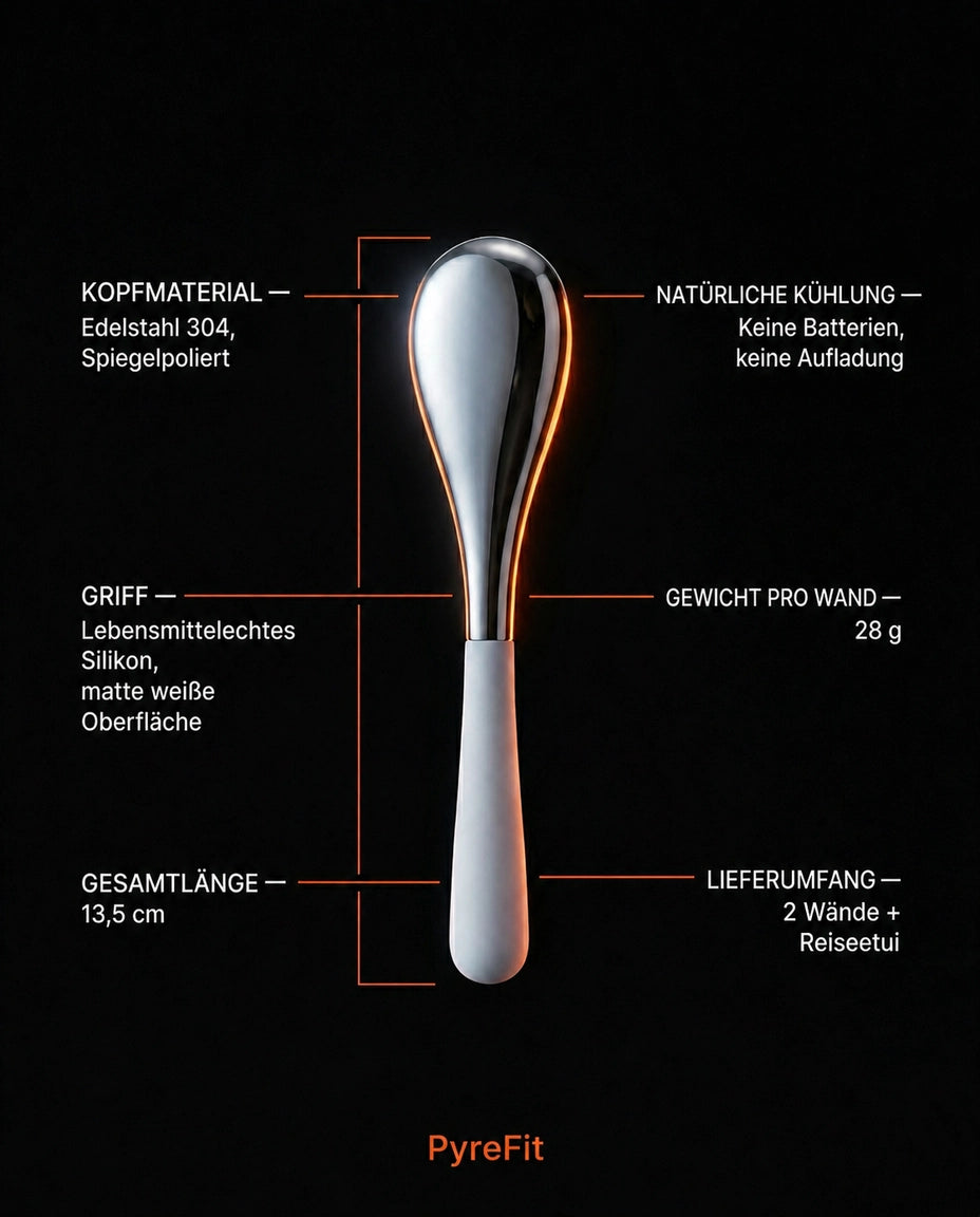 Bâtonnet de massage pour les yeux en acier inoxydable – rafraîchit le contour des yeux fatigués, sans électricité – image du produit 10