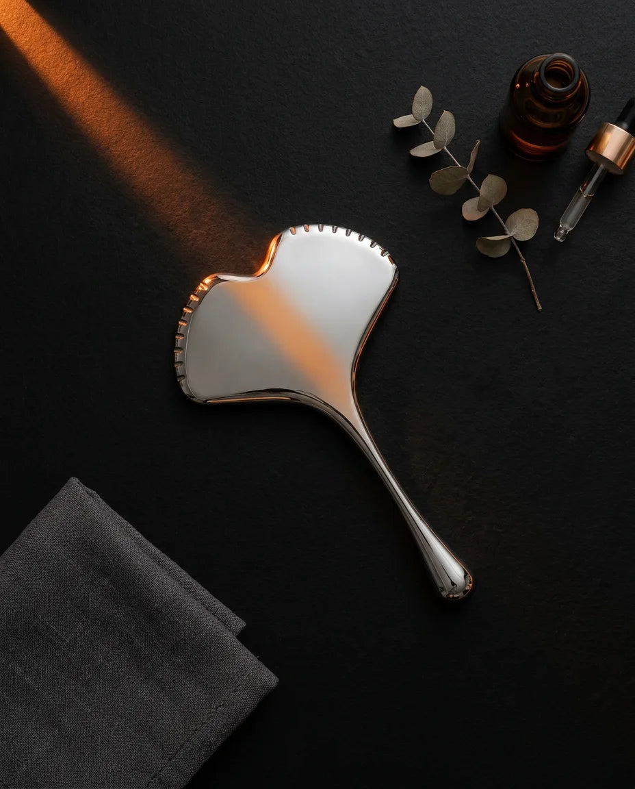 Stainless steel gua sha – a cooling facial massage for contouring – product image 3