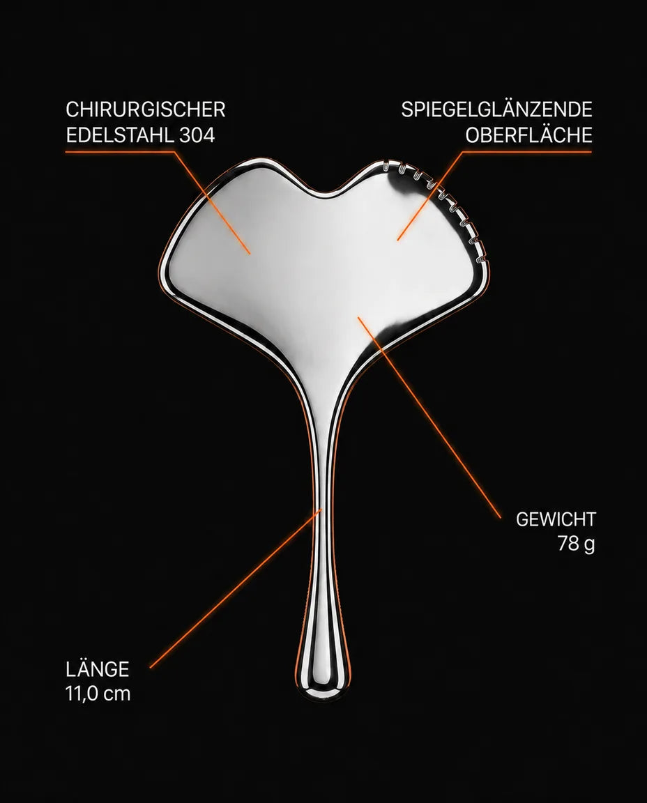 Stainless steel gua sha – a cooling facial massage for contouring – product image 7