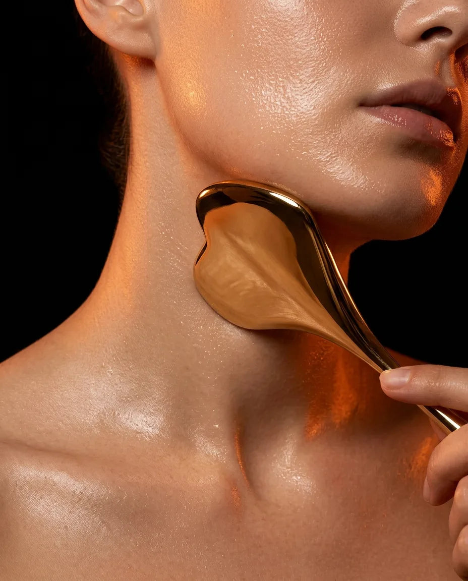 Stainless steel gua sha – a cooling facial massage for contouring – product image 9