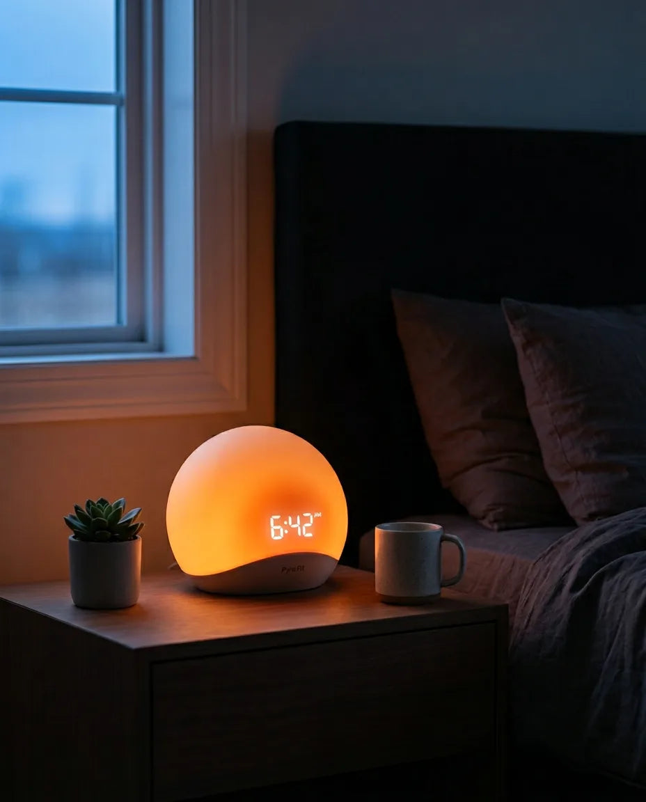 Réveil lumineux simulant le lever du soleil – réveil en douceur grâce à la lumière – image du produit 2