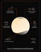 Sunrise alarm clock with light simulation – gentle wake-up with light – product image 8