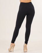 Black leggings with fleece lining – product view 1