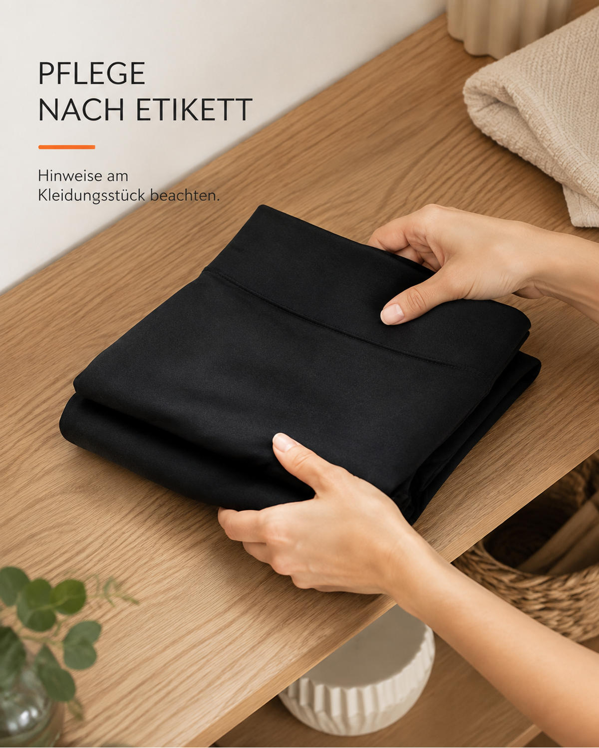Black leggings with fleece lining – product view 9