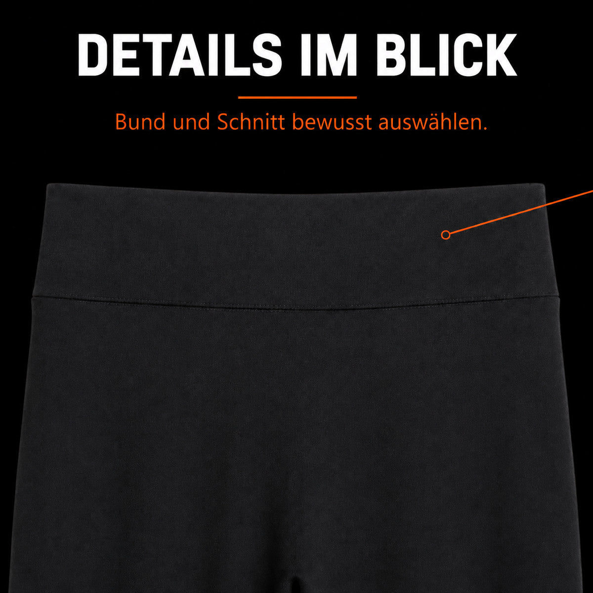 Black fleece-lined leggings – detail 2