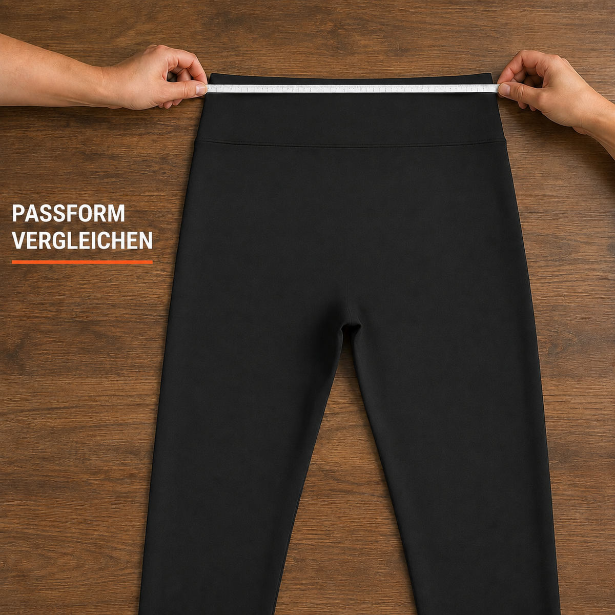 Black fleece-lined leggings – detail 4