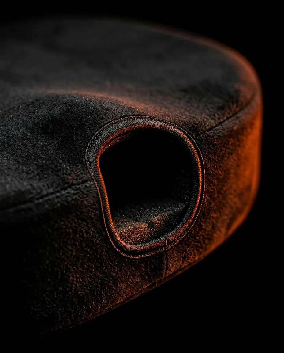 Coussin d'assise orthopédique en mousse à mémoire de forme – découpe pour le coccyx pour rester assis longtemps – image du produit 4