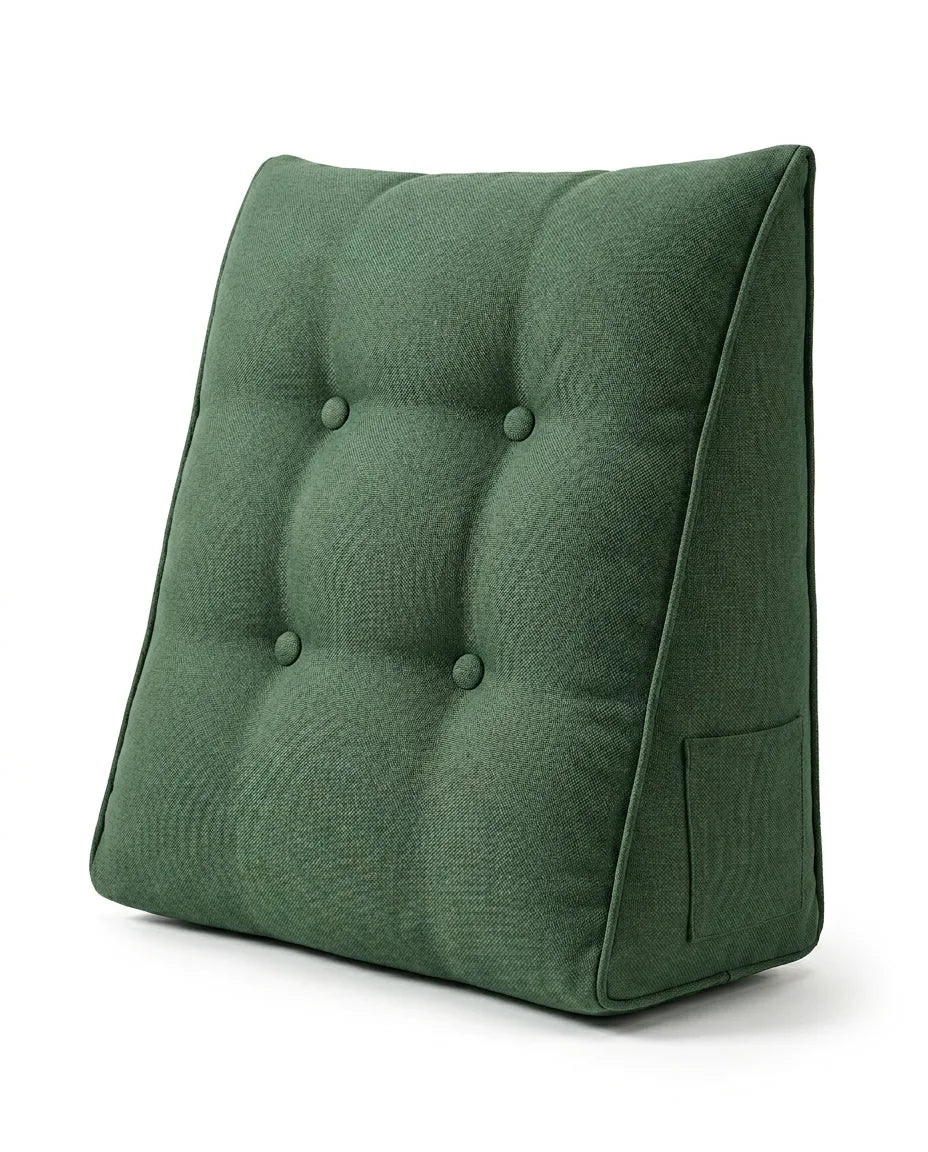 Coussin de lecture avec accoudoirs et pochettes latérales – dossier confortable pour le lit – image du produit 11