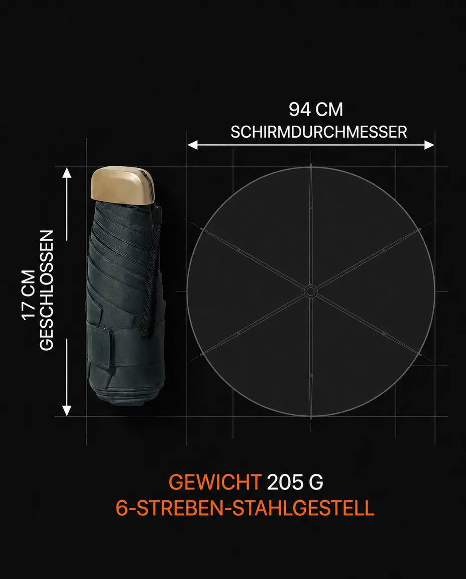 Compact umbrella with UV protection – a light companion for sun and rain on the go – product image 7
