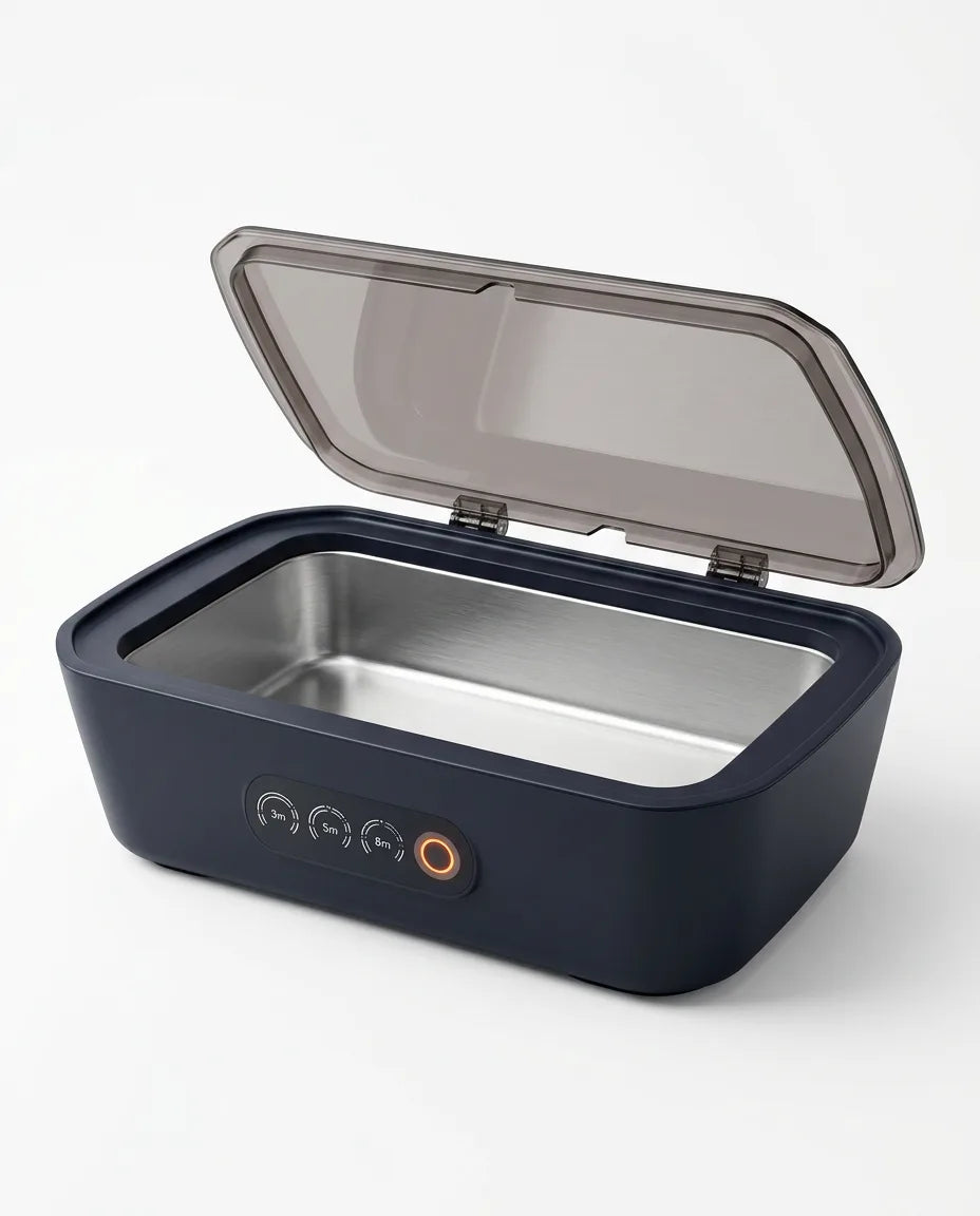 Ultrasonic cleaner for jewellery and glasses – thorough cleaning with just water – product image 1