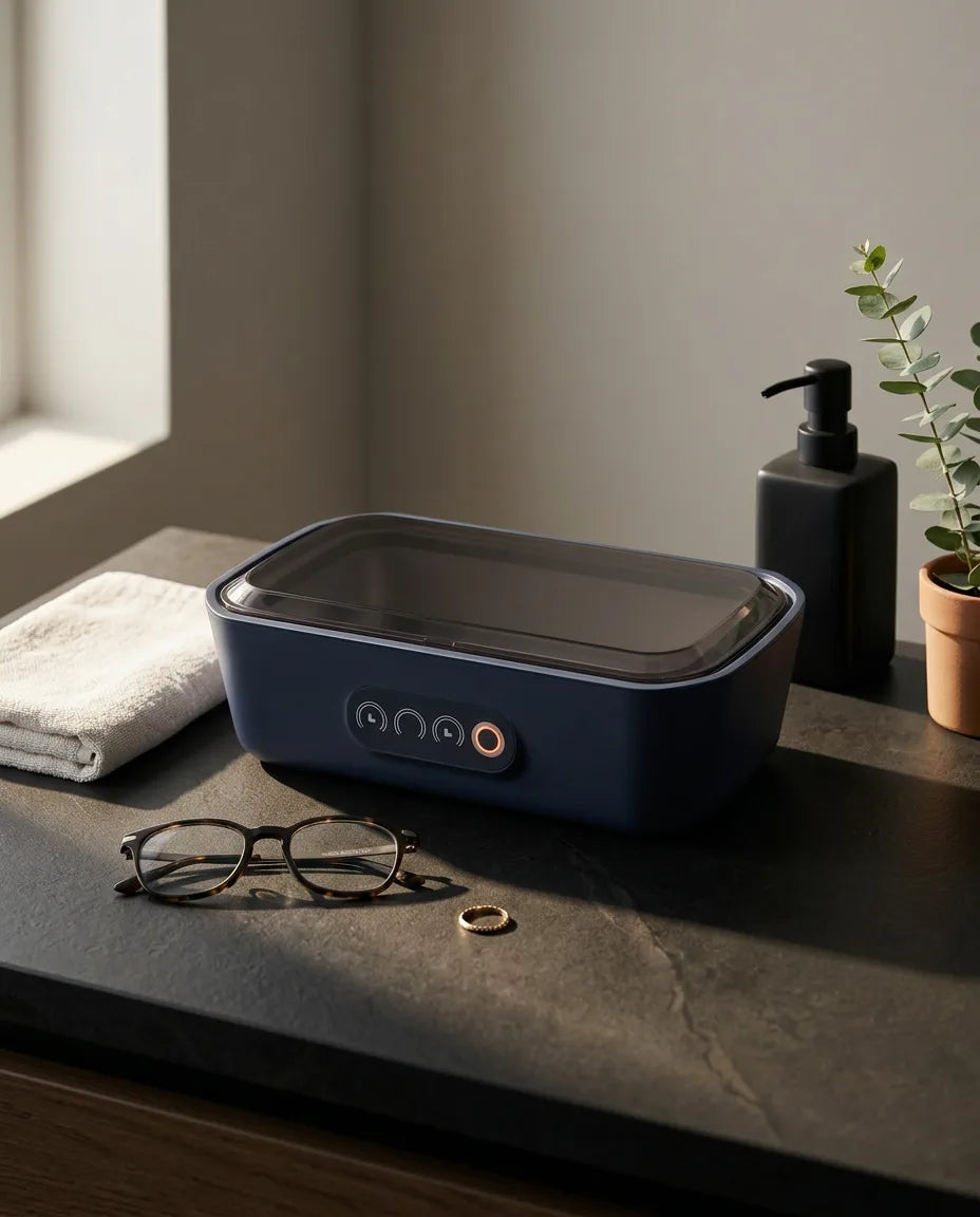 Ultrasonic cleaner for jewellery and glasses – thorough cleaning with just water – product image 2