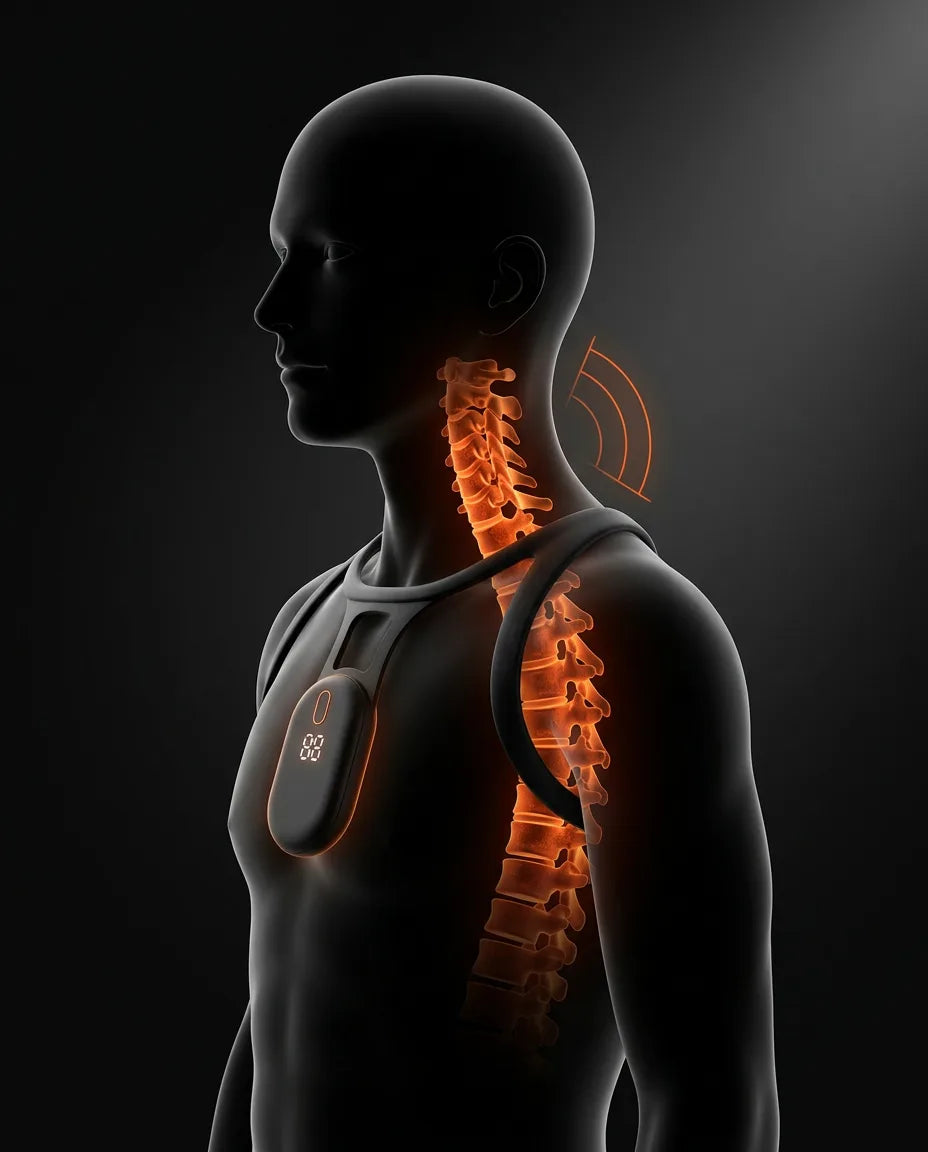 Correcteur de posture à rappel par vibration – aide discrète pour rester bien droit au bureau – image du produit 11