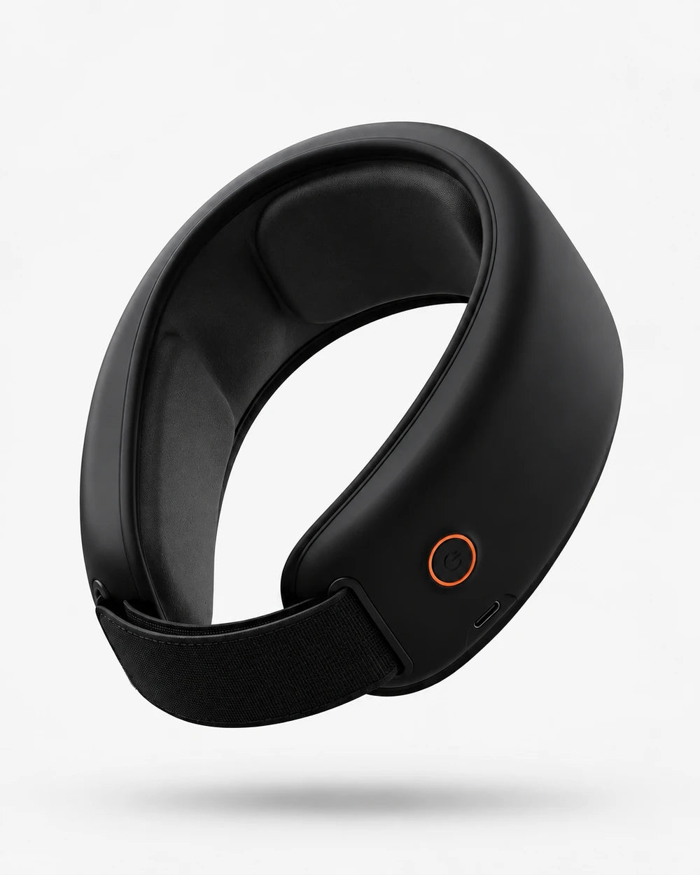 USB neck warmer – black band with fastener