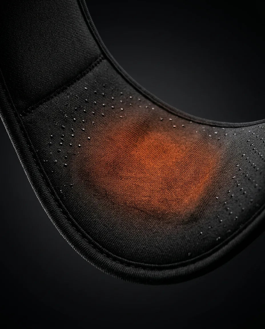 USB neck warmer – close-up of the fabric inner side