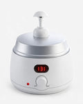 Massage oil warmer with display – white oil warmer with pump head