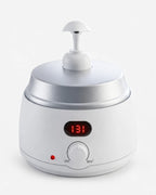 Massage oil warmer with display – white oil warmer with pump head